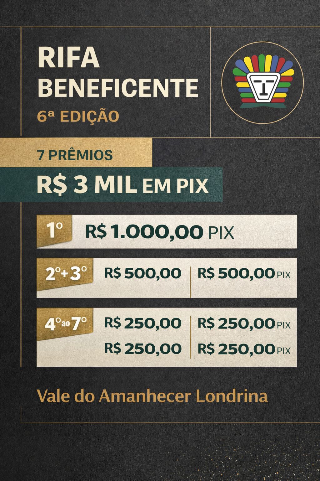 1 Propósito - 7 Prêmios, 7 Chances, 1 Missão